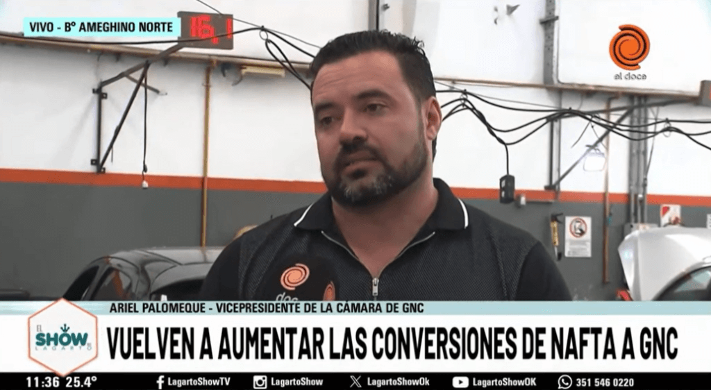 El Show del Lagarto consulta sobre el GNC en Córdoba